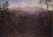 Eugene Guerard Mount Kosciusko,seen from the Victorian border oil